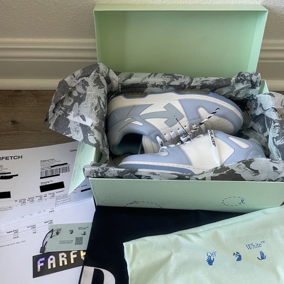 Off-White Out of Office Light Blue Sneakers 2020 - Picture 1 of 16